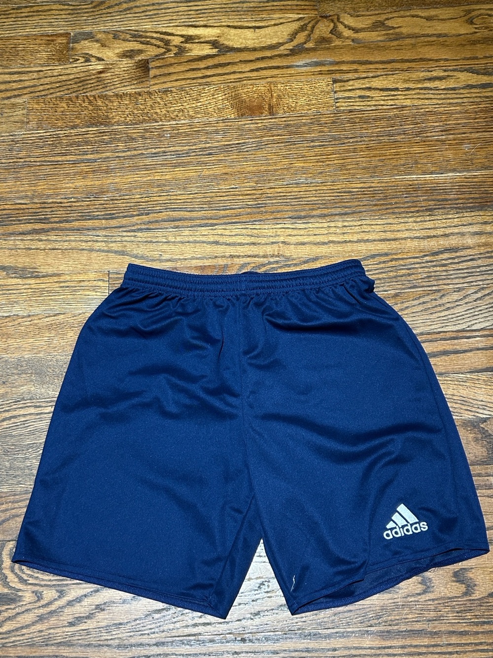 adidas Navy Blue Athletic Shorts with Logo
